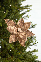 19" x 10" Natural Poinsettia Stem