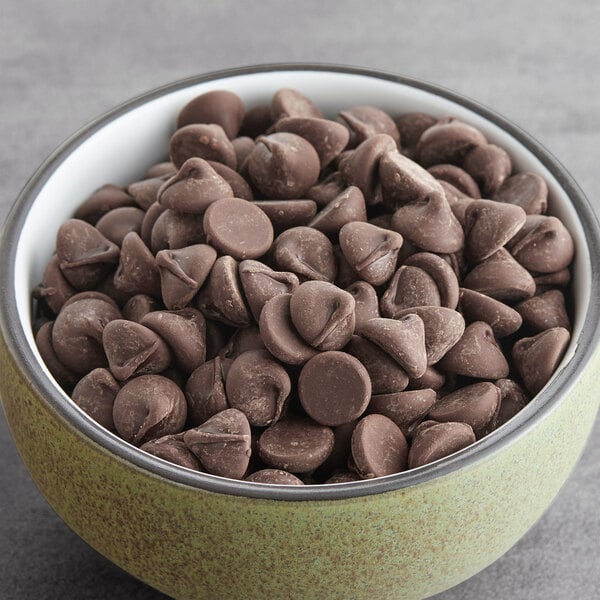 Ghirardelli 52% Non-Dairy Dark Chocolate .5M Baking Chips 35 lb.