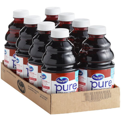 Ocean Spray Pure 100% Tart Cherry Juice 32 fl. oz. - 8/Case