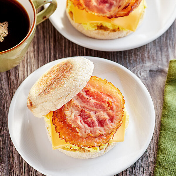 Smithfield Fully Cooked Round Bacon 0.2 oz. - 192/Case