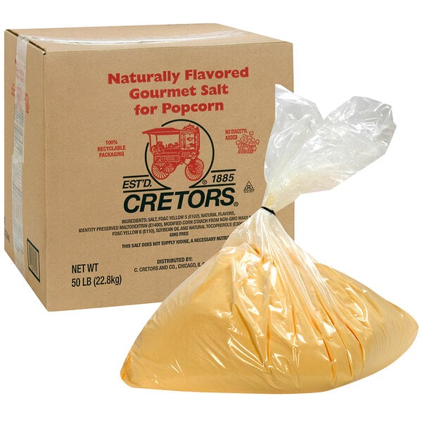Cretors Butter-Flavored Popcorn Salt 50 lb.