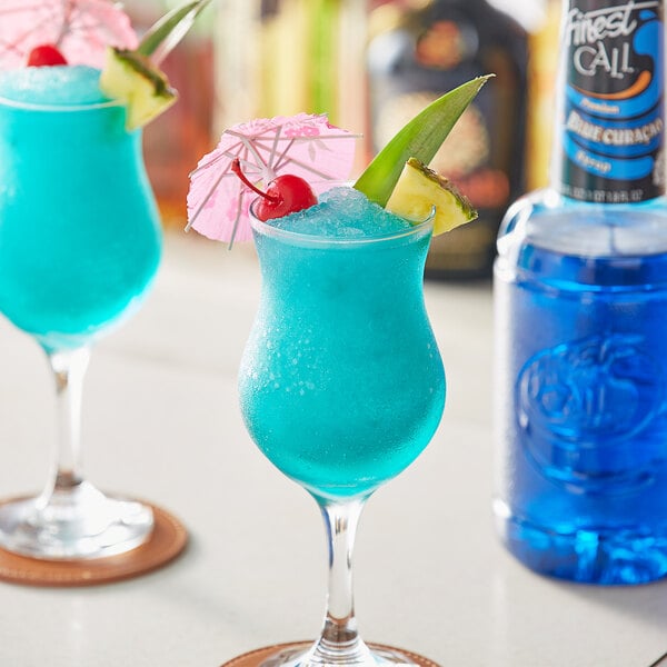 Finest Call 1 Liter Premium Blue Curacao Syrup