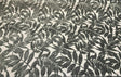Deer Trail Gray Chenille Fabric - Light And Dark Gray Rain Forest Pattern, 58" Width (1 Yard)