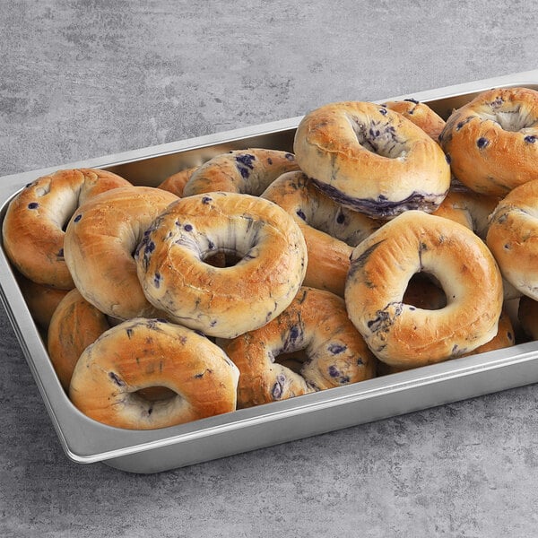 Original Bagel New York Style Blueberry Bagel 4.5 oz. - 75/Case