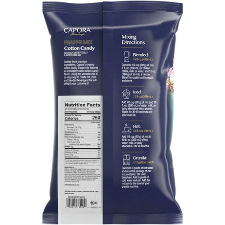 Capora Cotton Candy Frappe Mix 3.5 lb.