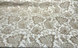 Renaissance Chenille Upholstery Fabric - Beige And Caramel, 58" Width (1 Yard)
