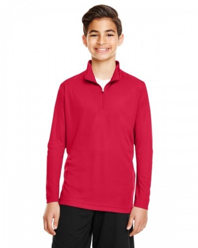Augusta Sportswear® Youth Wicking Fleece Quarter-Zip Pullover