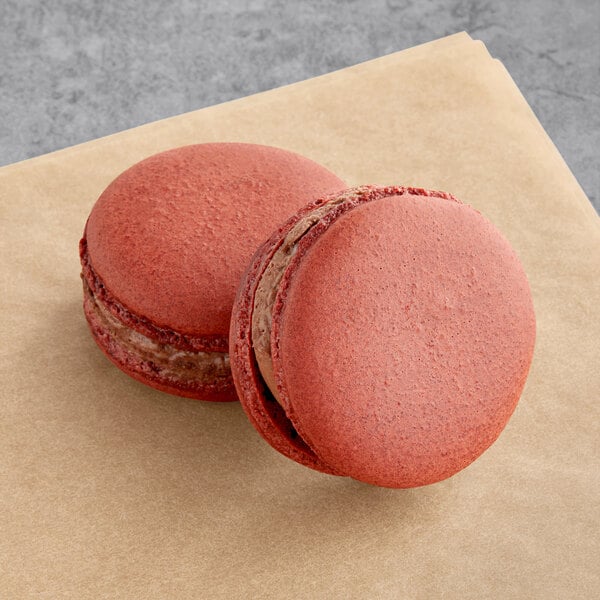 Macaron Centrale Vegan Red Velvet Chocolate Macaron - 24/Pack