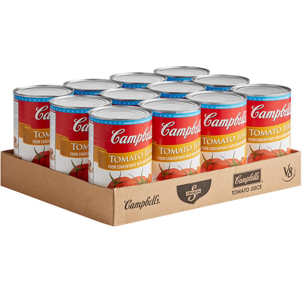 Campbell's Tomato Juice 46 fl. oz. Can - 12/Case