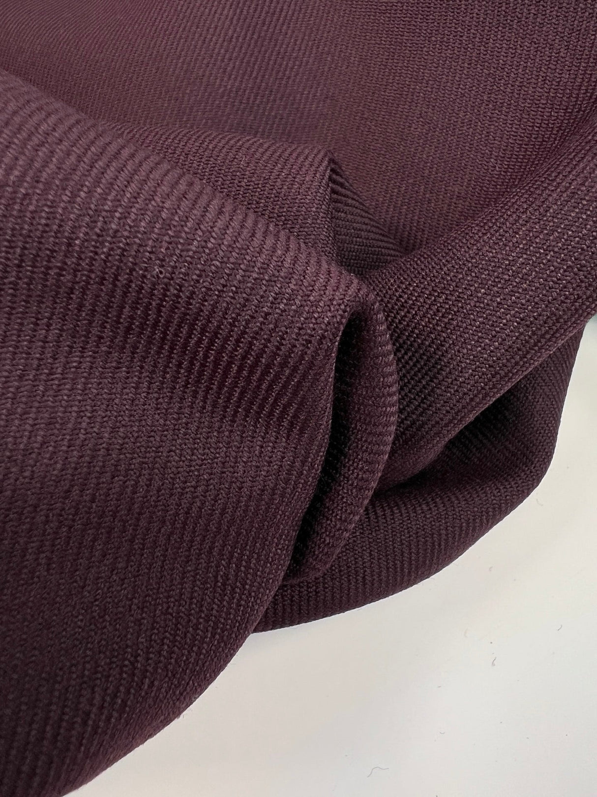 Wool Tweed Fabric Purple Shade