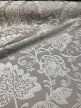 Renaissance Chenille Upholstery Fabric - Pumice Beige, 58" Width, 14" Horizontal Repeat, 26" Vertical Repeat (1 Yard)
