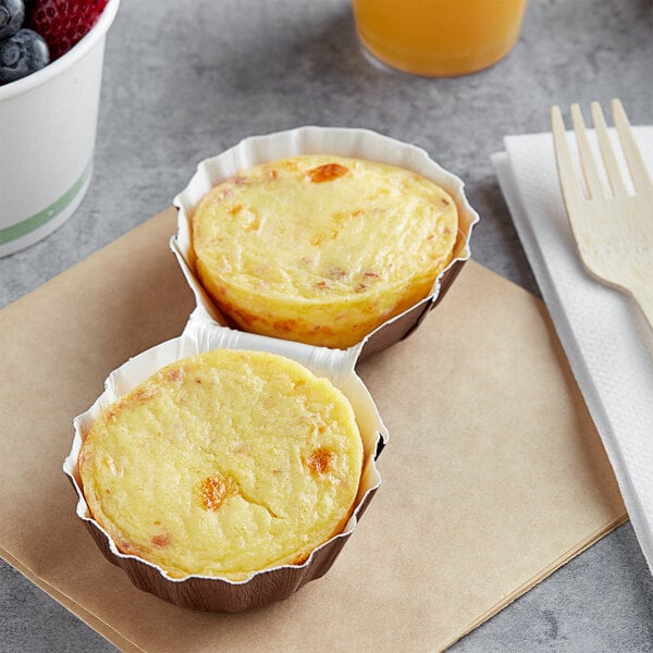 Artisan Kitchens Bacon and Three Cheese Egg Bites 2.3 oz. - 140/Case