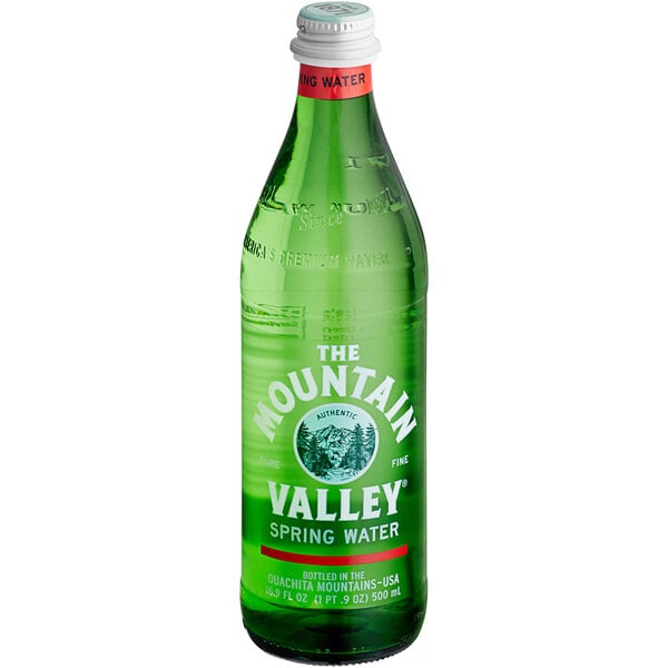 Mountain Valley Spring Water 500 mL Glass Bottle - 12/Case