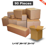 Spacious Shipping & Packing Boxes L-16",W-16",D-16" for Secure and Efficient Packaging