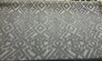 East Gate Cotton Brocade Fabric - Denim Blue Abstract Damask, 59" Width (1 Yard)