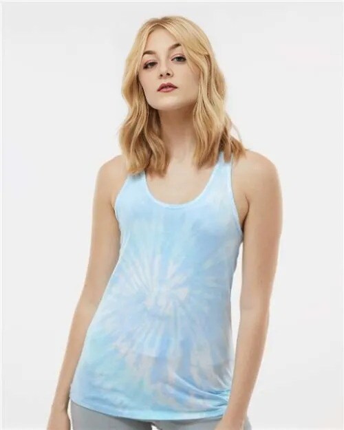 Colortone® Tie Dye Ladies Racerback Tank Top - 3400