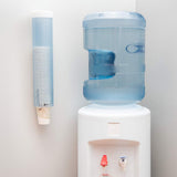 San Jamar C3165FBL Pull Type Cup Dispenser, Fits 4 to 10 oz Cone and Flat Bottom Cups, 16" Tube Length, Frosted Blue