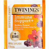 Twinings Superblends Immune Support+ Blackberry, Hibiscus, & Elderberry Herbal Tea Bags - 16/Box