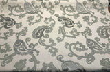 Victoria Stingray Embroidered Linen Fabric - 100% Linen, 57" Width, 22.5" H Repeat, 28" V Repeat (1 Yard)