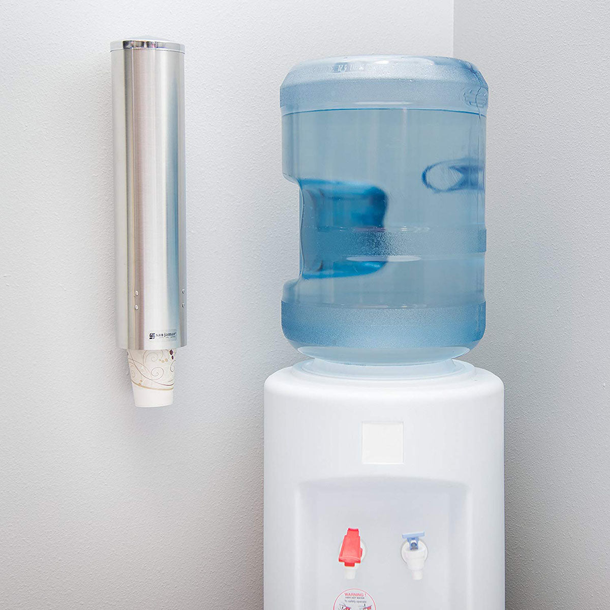 San Jamar C3250SS Stainless Steel Large Pull Type Water Cup Dispenser