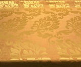 Equintes Orange Gold Jacobean Polyester Fabric - Orange Gold Reversible Jacobean Pattern, 56" Width (1 Yard)