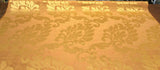 Equintes Orange Gold Jacobean Polyester Fabric - Orange Gold Reversible Jacobean Pattern, 56" Width (1 Yard)