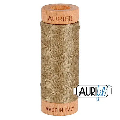 Cotton Thread 80wt Sandstone Aurifil 300 Yards