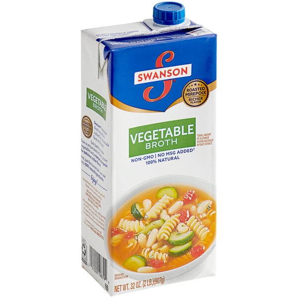 Swanson Vegetable Broth 32 oz. - 12/Case