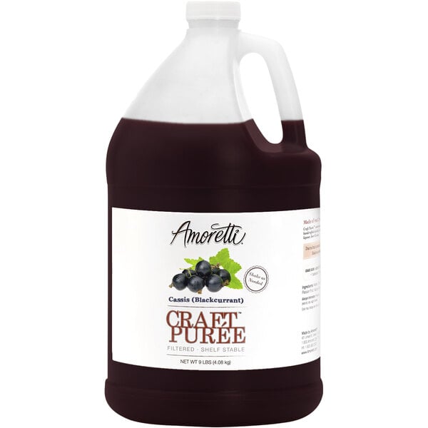 Amoretti Cassis (Blackcurrant) Craft Puree 1 Gallon