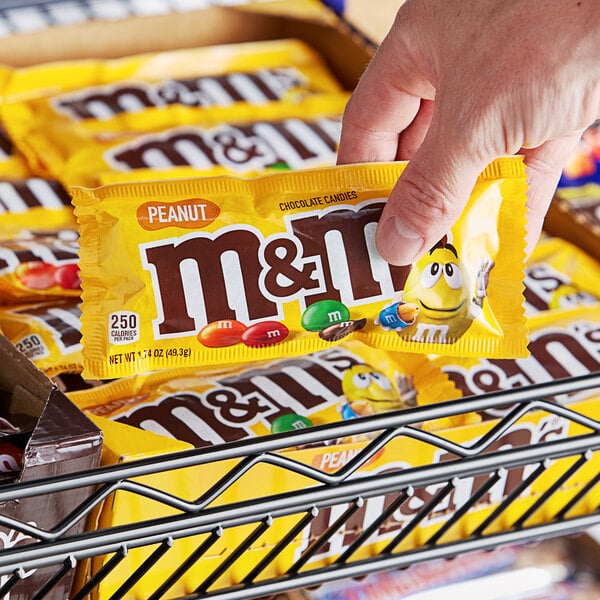 M&M's® Peanut Milk Chocolate Candies 1.74 oz. - 48/Box