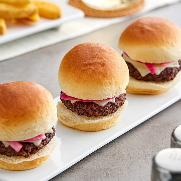 King's Hawaiian Original Hawaiian Sweet Sliced Slider Rolls 1.1 oz. - 108/Case