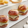 King's Hawaiian Sliced Pretzel Slider Rolls 1.2 oz. - 72/Case