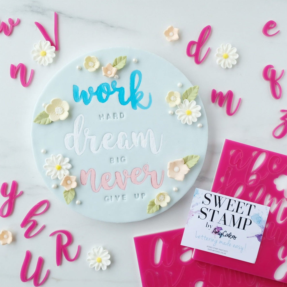 Sweet Stamp Set of Handwritten Upper & Lower Case Letters