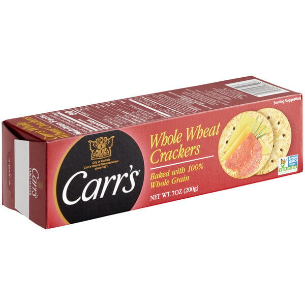 Carr's Whole Wheat Crackers 7.05 oz. - 12/Case