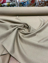 Italian Plain Taupe Linen Fabric - Taupe, Plain, 56" Width (By The Yard)
