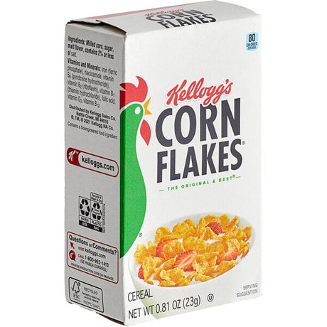 Kellogg's Corn Flakes Cereal Single-Serve Box 0.81 oz. - 70/Case
