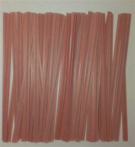 Pink Paper Twist Ties - 50 Pack