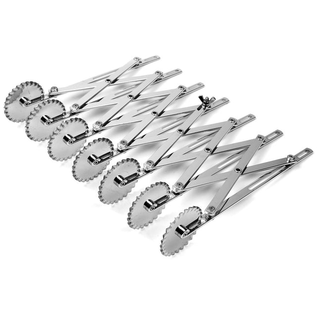 Serrated 7-Wheel Adjustable Dough Divider, Heavy Duty