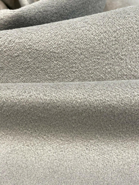 Fabricut Silver Lush Velvet Upholstery Fabric - Silver, 56" Width (1 Yard)