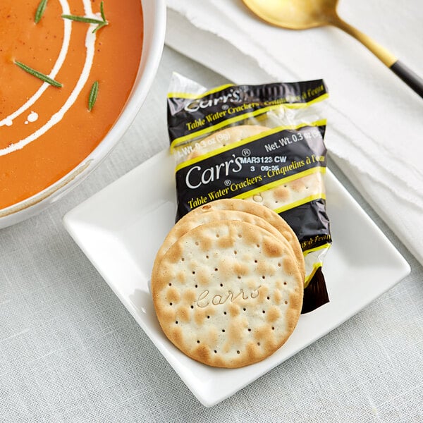 Carr's Table Water 3-Count Cracker Pack - 200/Case
