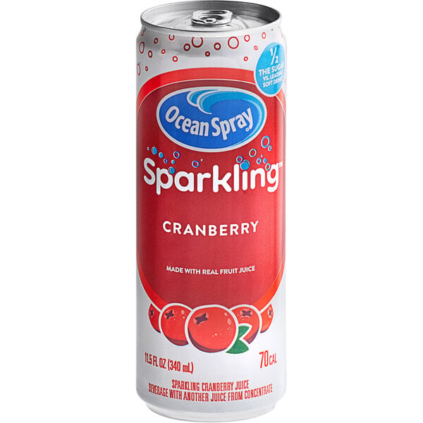 Ocean Spray Sparkling Cranberry Juice Cocktail 11.5 fl. oz. - 24/Case