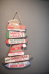 RADYAN 22.4" Wood Holiday Sign w/ Truck