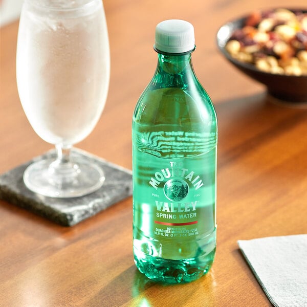 Mountain Valley Spring Water 500 mL Plastic Bottle - 24/Case
