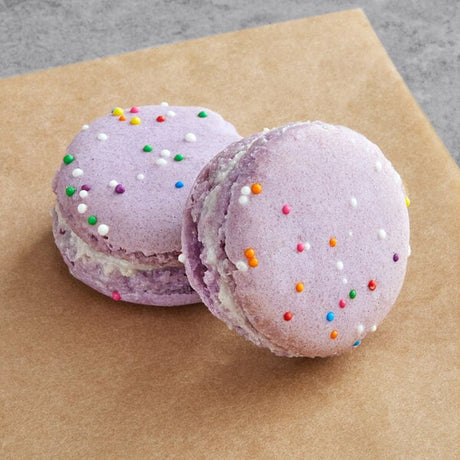 Macaron Centrale Purple Birthday Macaron - 50/Case