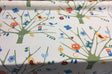 Fabricut Trees Frogs Birds Big Top Spun Polyester Fabric - White Blue Green Orange Yellow, Animals And Tree, 60" Width (1 Yard)