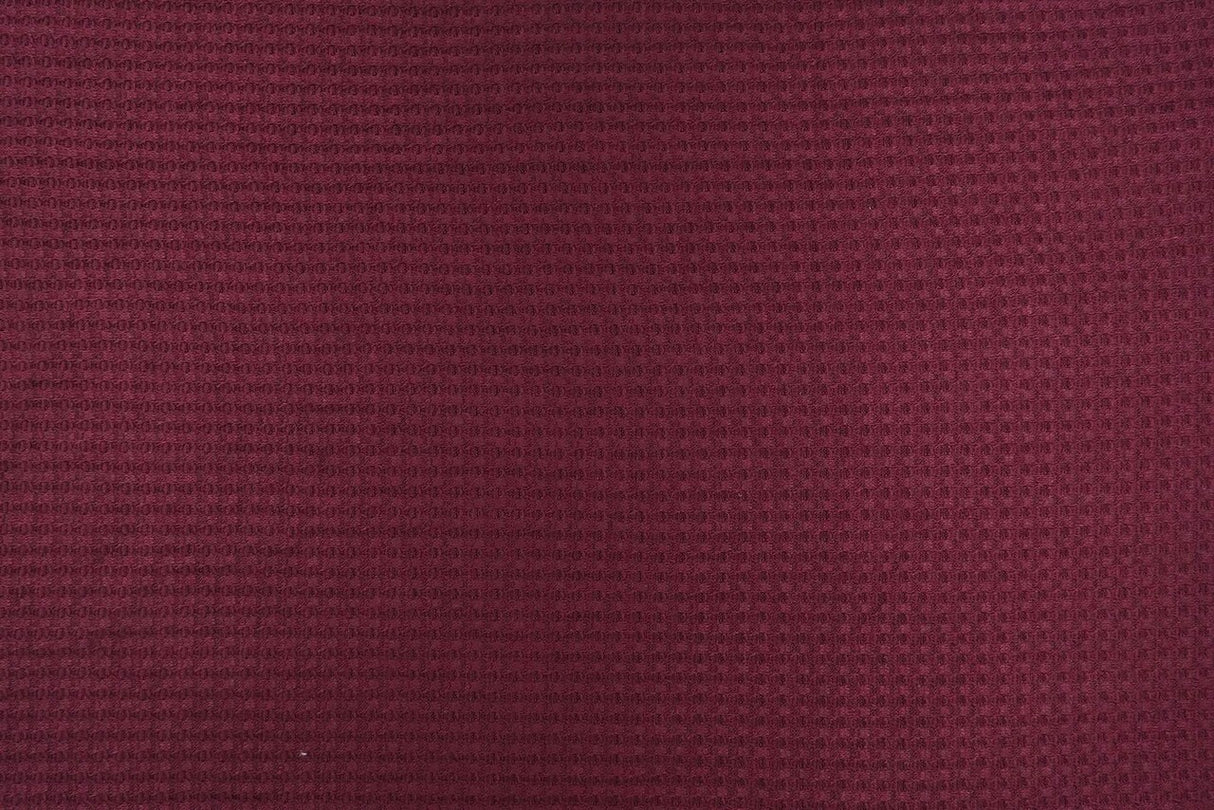 1 Yard Waffle Solid Knit Fabric, 58/60? Wide Polyester Rayon Spandex Blend