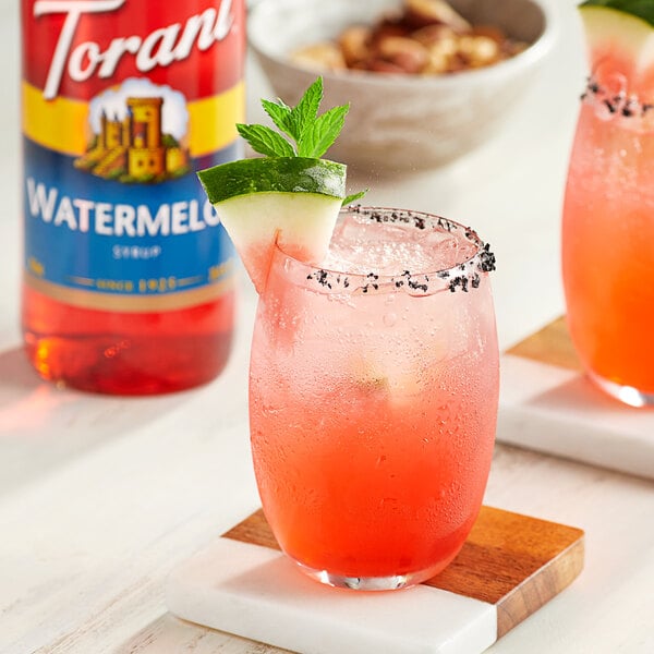 Torani Watermelon Flavoring / Fruit Syrup 750 mL Glass Bottle
