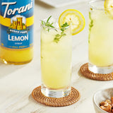 Torani Sugar-Free Lemon Flavoring / Fruit Syrup 750 mL Glass Bottle