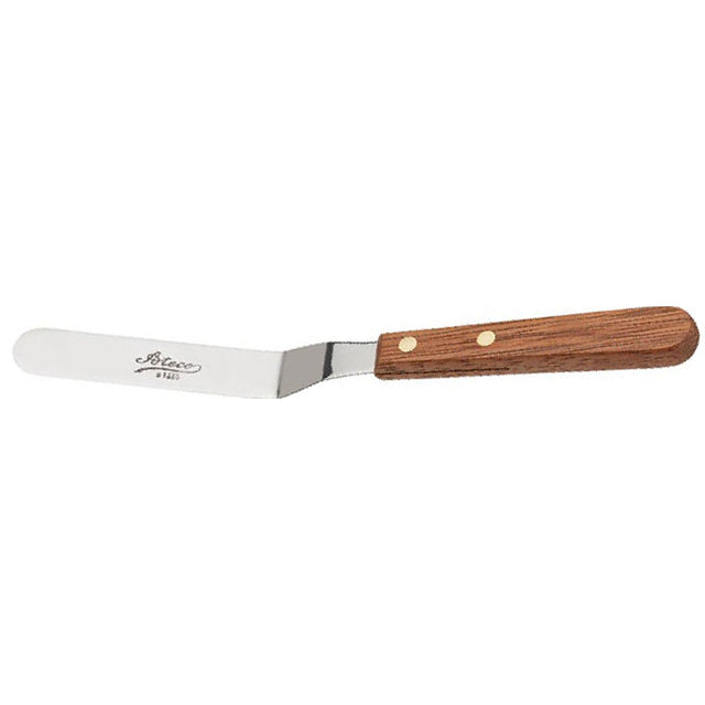 Ateco Spatula Wooden Handle Offset Blade, Blade size 3/4" x 4-1/2"