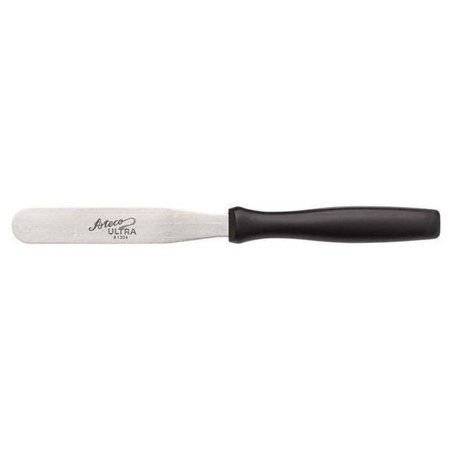 Ateco Stainless Steel Spatula Black Plastic Handle, Blade size 3/4" x 4-1/2"